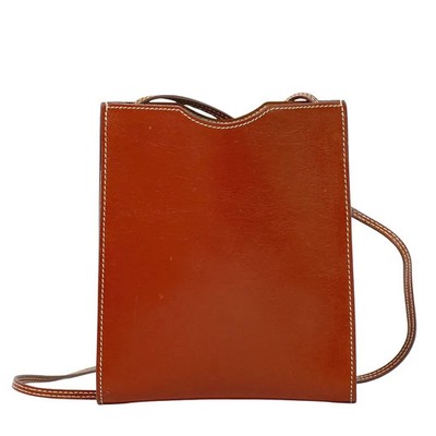 極美品 HERMES オニメトゥ ショルダーバッグ サコッシレザー ブラウン HERMES - 極美品 HERMES オニメトゥ ショルダーバッグ サコッシレザー