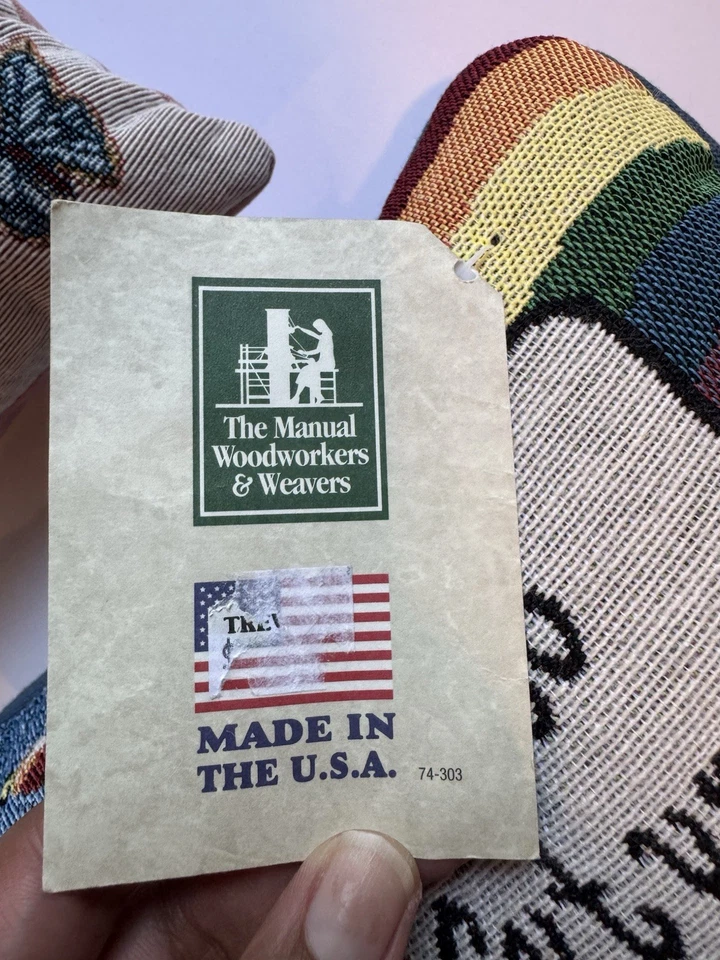 Almohadas tapices bordadas hechas en EE. UU. NUEVAS CON ETIQUETAS 2 tamaños Foto 3 de 4