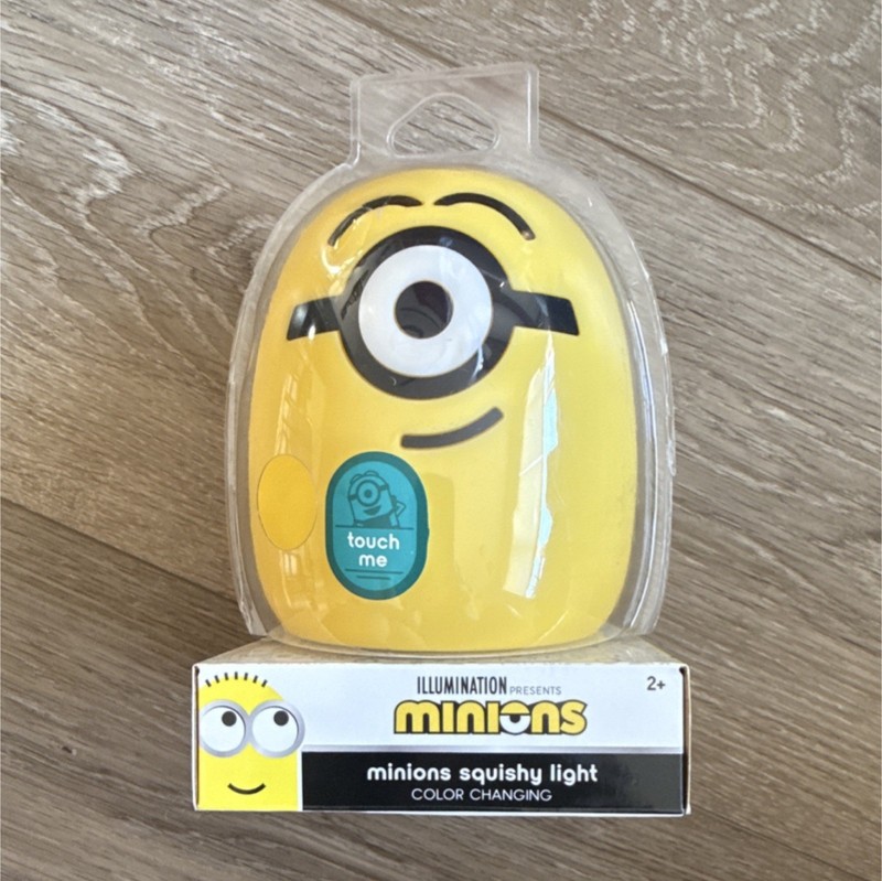 Minions Squishy Color Changing Touch Night Light, Micro-USB or Battery