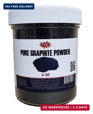 Pure Graphite Powder &ndash; 4 oz Jar (Volume), Conductive Filler for Epoxy, Lubricati