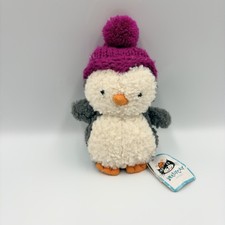 Jellycat Wee Winter Fuchsia Penguin With Tags Genuine Soft Toy
