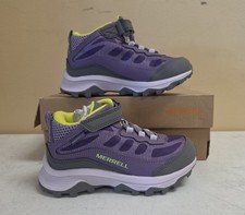 Merrell Moab Speed Mid A/C MK166276 -Kids 12.5w - Purple Low Top Hiking Shoes