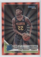 2019-20 Panini Donruss Rated Rookie Press Proof Red Laser 29/99 Cam Reddish 12kd