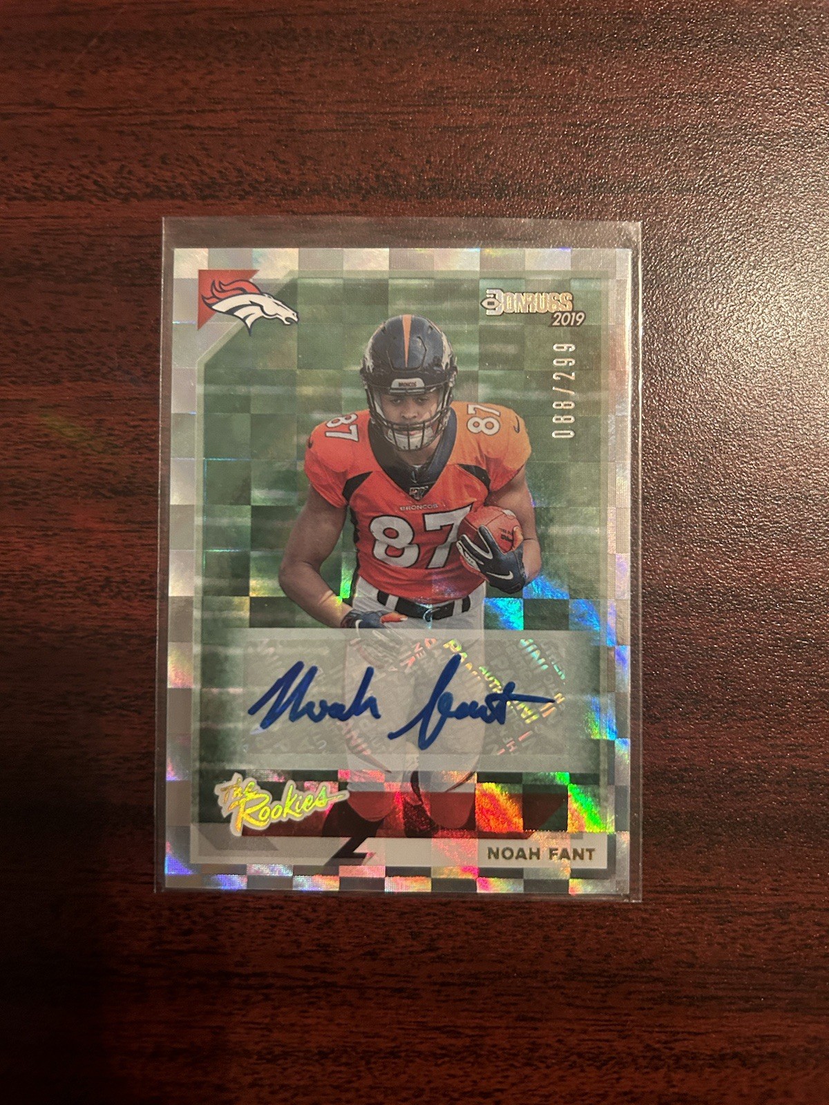 2019 Panini Donruss - The Rookies Noah Fant #TR-20 Autographs /299 (AU, RC)