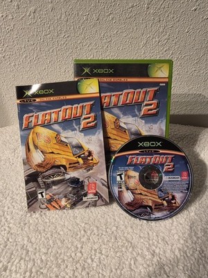 FlatOut 2 (Original Microsoft Xbox, 2006) w/ Manual Complete | CIB | Tested