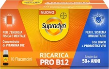 Supradyn Ricarica PRO B12 Integratore con Vitamina B12 Zinco e Probiotici per la