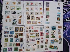 large collection of vintage Polish postal stamps 1980s to 90s polska poland