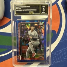 Topps 2025 Chrome Mick Abel Blue Raywave Refractor Rookie GMA 9 #USC49/150