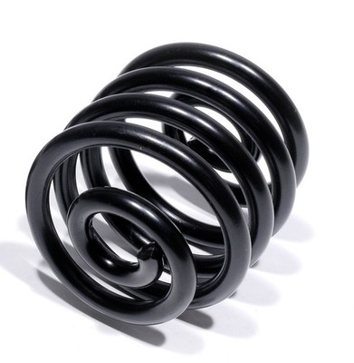 Sitzfeder Schwarz 50mm Solositz Custom Chopper für Harley Suzuki Honda Yamaha 