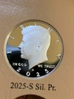 2025 S Proof Kennedy .999% SILVER Half Dollar nice frosty coin