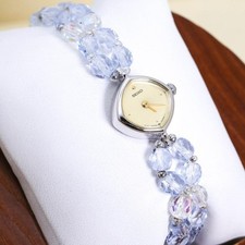 Orologio antico donna SEIKO quadrante oro elegante design vintage testato con...