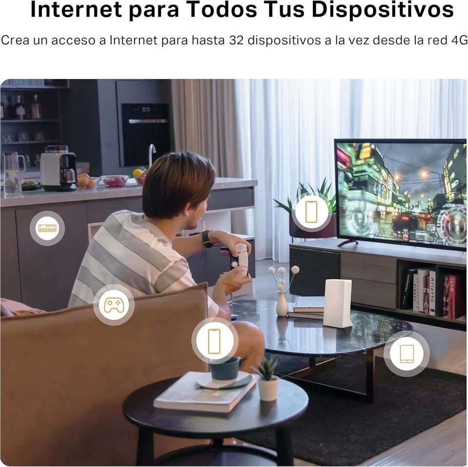 TP-Link Mercusys MB110-4G 4G Cat4 Router WLAN NanoSIM LAN/WAN QoS 32 Geräte - Bild 3 von 4