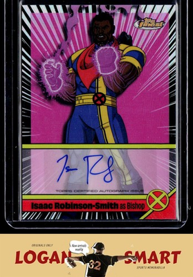 #ad Isaac Robinson Smith 2025 Topps Finest X Men #x27;97 Bishop Voice Actor Auto #VA IR $25.50