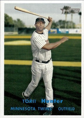 2006 Topps Heritage #350b Torii Hunter : Blue Letters