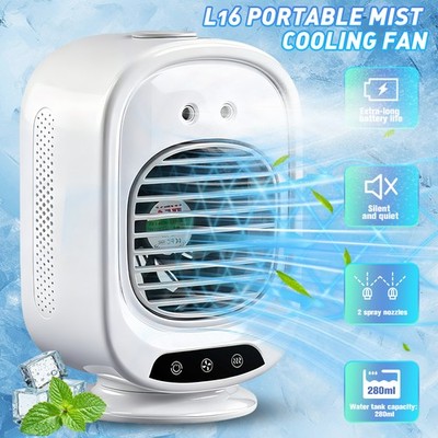 Portable Mini Air Cooler Fan Air Conditioner Personal Cooling Fan Rechargeable
