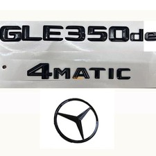F&uuml;r Mercedes Benz W167 GLE350de 4MATIC: Schriftzug Embleme Schwarz
