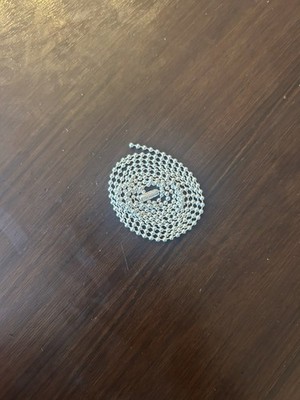 100% Authentic Chrome Hearts Silver Ball Chain 30 Inch