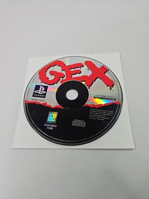 Gex (Sony PlayStation 1, 1996) PS1 - Black Label - Disc Only