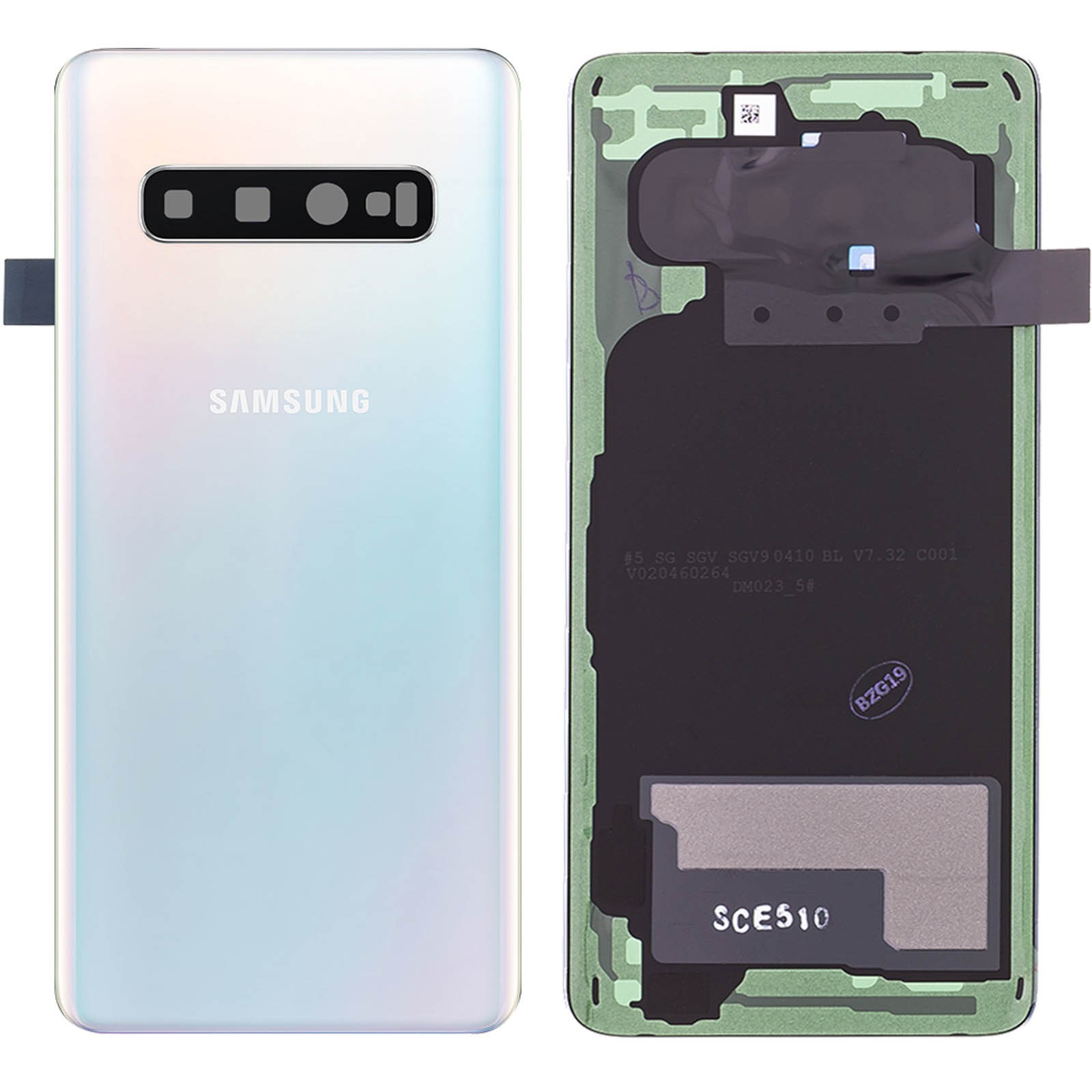 Samsung Cache Batterie pour Galaxy S10 : Réparez votre Façade Arrière Blanche