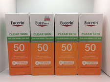 Eucerin Clear Skin, SPF 50 Lightweight Lotion Sunscreen, 05/2026   PACK OF 4  
