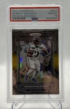 2022 Panini Prizm Black Gold Prizm PSA 10 Kenneth Walker /10 RC SUPERBOWL MVP
