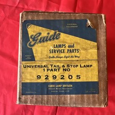 Nos Original Guide Universal Tail Light Stop Lamp Part 929205 . Rare Htf