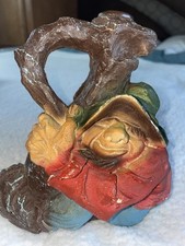 Hillbilly Bottle Gnome Medieval Tree Hugger Decanter Antique Numbered Art 7"