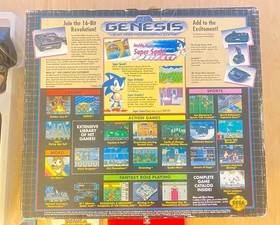 Sega Genesis 1 Console System Bundle (1602) + Original Box, AC Power & Much More