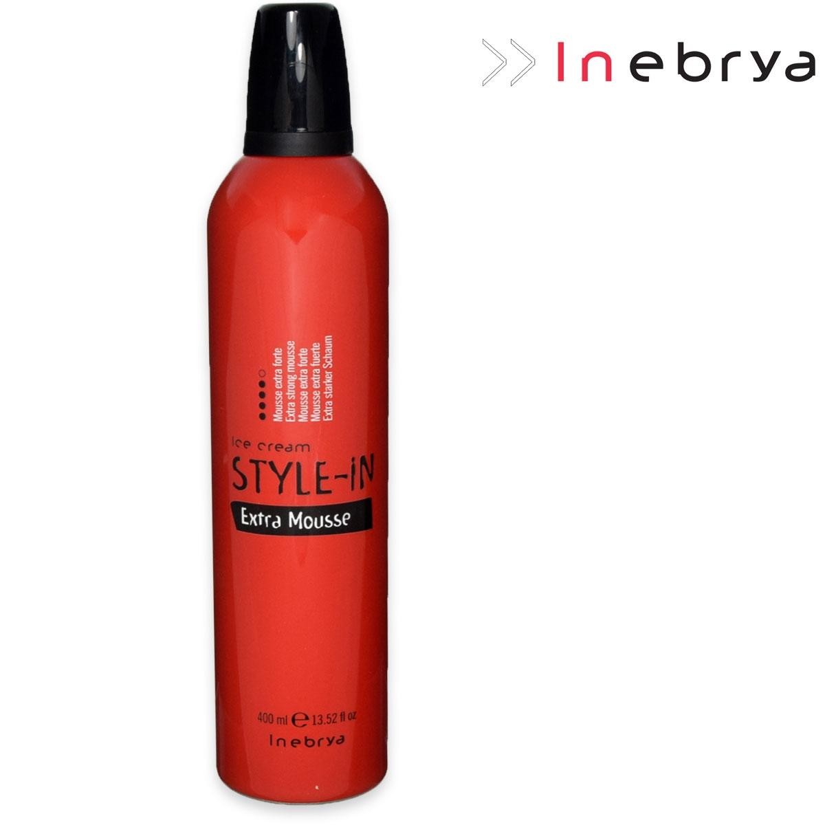 Mousse Extra Strong Styling Volume Holding Long Lasting 13.5oz Inebrya-image
