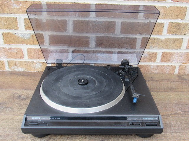 ONKYO CP-1114A BELT DRIVE SEMI-AUTOMATIC STEREO AUDIO TURNTABLE