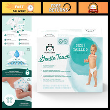 Gentle Touch Size 5 Diapers, 132 Count 4 Packs of 33 - Soft, Absorbent, Leak-P