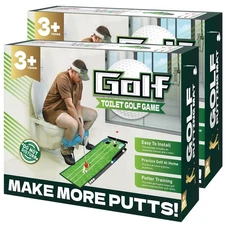 Anyflee 2 Pcs Prank Gift Box, Toilet Golf Game Facade, Inches, Style1-2 Pack 