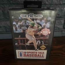 Sports Talk Baseball Sega Genesis CIB Tested Authentic
