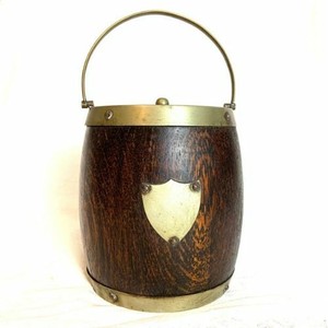vintage wooden ice bucket