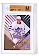 2016-17 Auston Matthews SP Game Used Rare Black Rainbow TRUE ROOKIE BGS 9.5++