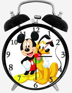 Mickey Mouse And Pluto Alarm Desk Clock Ebay