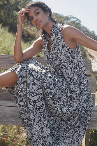 ANTHROPOLOGIE Marya Tiered Maxi Dress 