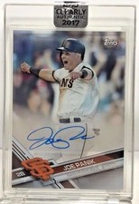 Joe Panik 2017 Topps Clearly Authentic on-card Autograph Auto SP #CAAU-JP Giants