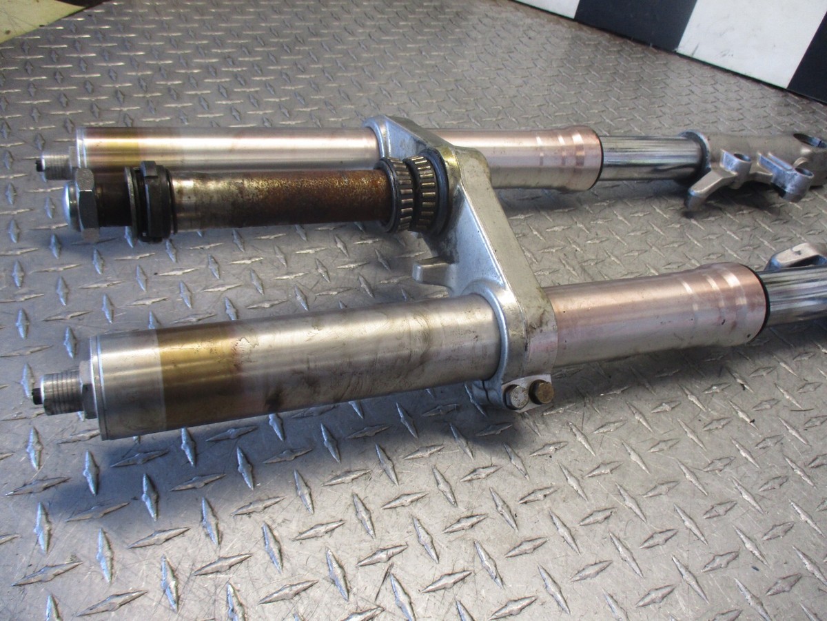 E7 昔のバレルセット 91 1991 NINJA ZX750R ZX7 ZX7R forks fork lower triple tree