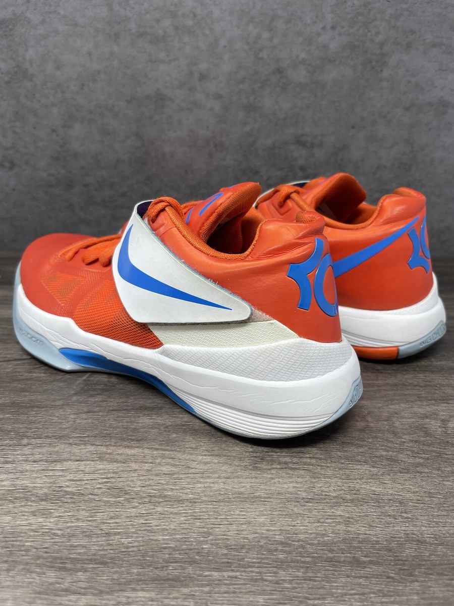 Nike KD 4 Size 8 Mens Zoom Creamsicle Orange White Blue
