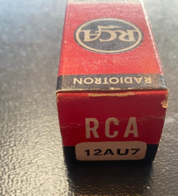 USED  RCA 12AU7 Radiotron Electron Tube With Box