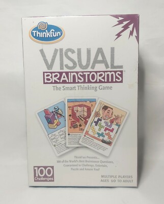 Thinkfun Visual Brainstorms The Smart Thinking Game 100 Challenges | eBay