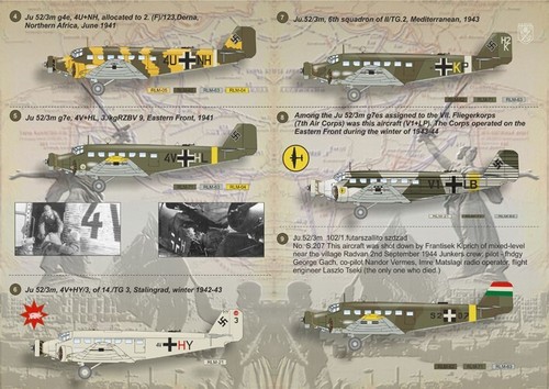 Print Scale 144-004 Decal for airplane 1:144 Junkers JU-52 Waterslide decals - Picture 9 of 24