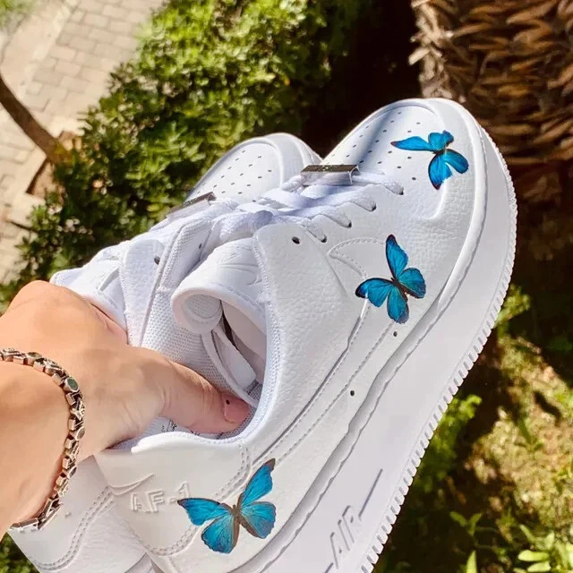 custom air force 1 butterfly