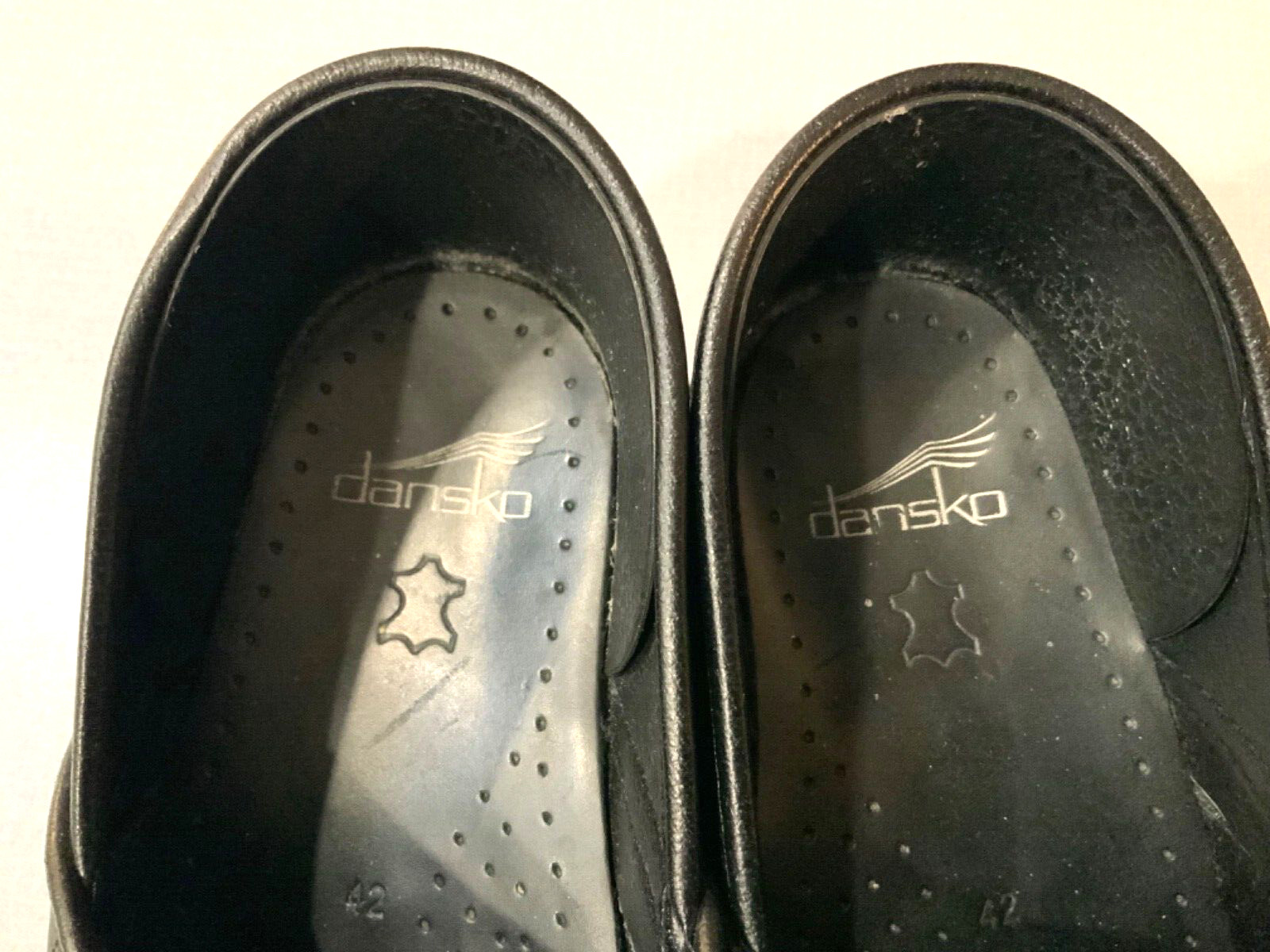 Dansko Clogs Black Suede Leather Patchwork Slip O… - image 5