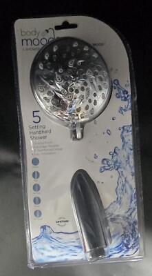 Body Moods 5 Setting Shower Chrome Handheld Shower Head NEW 