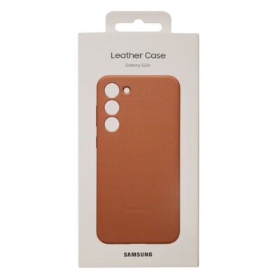 Samsung Leder Case EF-VS916LAEGWW Leather Back Cover Galaxy S23 PLUS, camelbrown