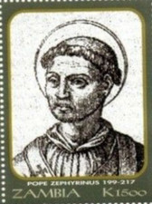 Zambia #Mi1174 MNH 2000 Popes Zephyrinus 878e