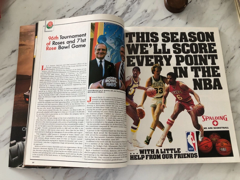 1985 Rose Bowl Program Football Ohio State Buckeye vs  USC Trojans - Image 2 of 4