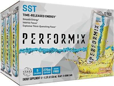 Performix SST Energy Drink | Time Release, Focus, Sugar Free | Original, 12 cans